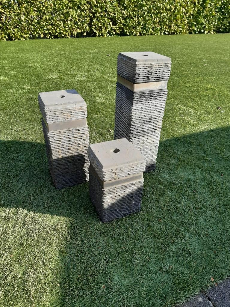 3 fontein steenen en pomp apart, Ophalen, Fontein