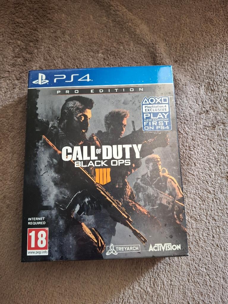 Call of Duty Black ops 4 PRO edition, Games en Spelcomputers, Games | Sony PlayStation 4, Ophalen, Online, Gebruikt, Vanaf 18 jaar