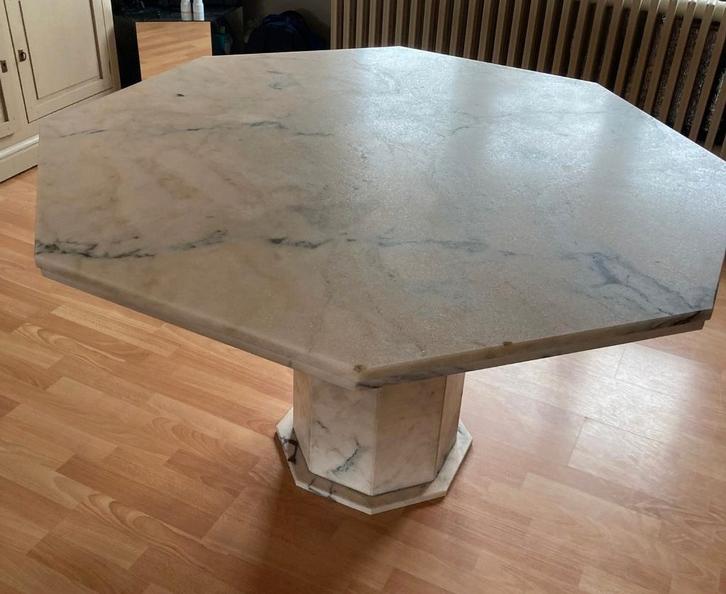 table à manger en marbre, Maison & Meubles, Salles à manger complètes, Utilisé, Enlèvement