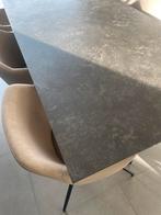 Moderne Tafel met 6 stoelen, Maison & Meubles, Tables | Tables à manger, Enlèvement, Comme neuf, Rectangulaire, Modern