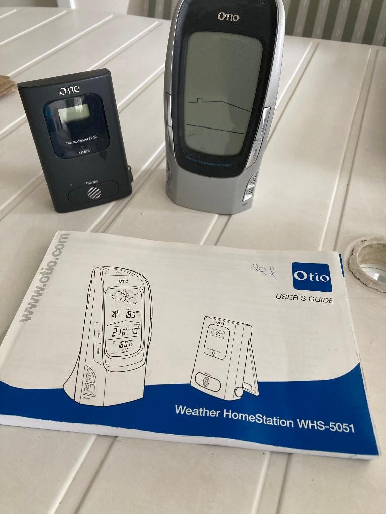 weerstation Otio, Ophalen, Nieuw, Weerstation