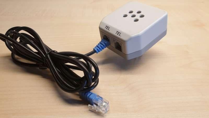 5-polige telefoon, DSL stekker, 2x RJ11 plug ADSL, DSL, tele, Télécoms, ISDN (RNIS) & ADSL, Enlèvement, Modem