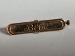 Broche 'BEBE' plaqué or, Bijoux, Sacs & Beauté, Bijoux anciens, Envoi, Or, Broche