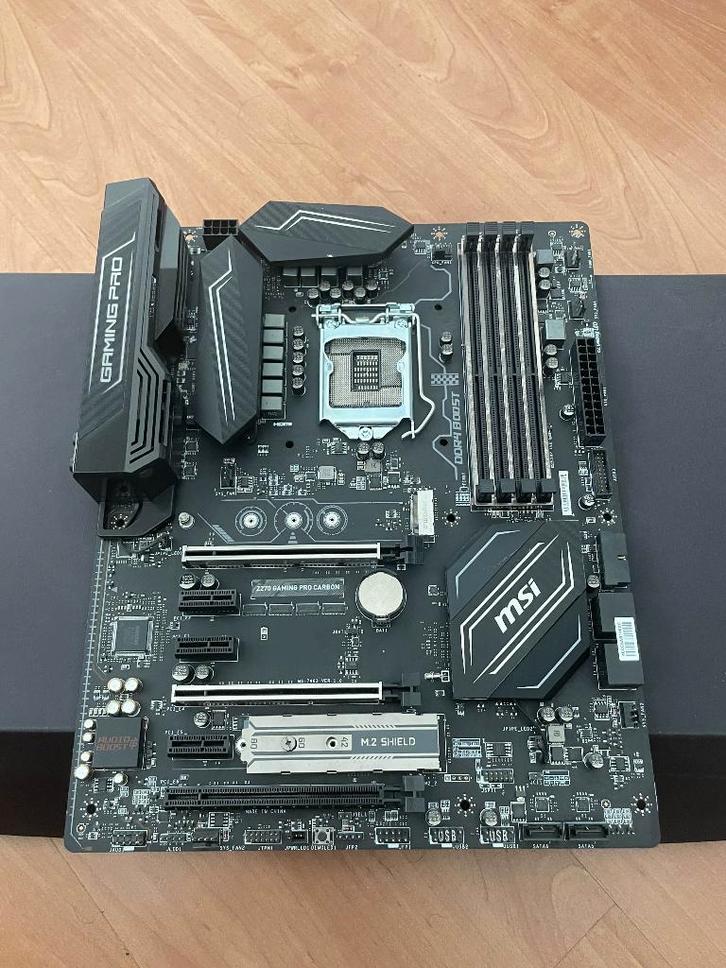 MSI Z270 GAMING PRO CARBON, Computers en Software, Moederborden, Gebruikt, Intel, DDR4, Ophalen