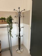Vintage kapstok jaren 70 – 12 haken – marmeren voet – chroom, Ophalen, Gebruikt, X, Staande kapstok