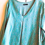 Te koop: Leuke blouse met tijgerprint, L., Kleding | Dames, Blouses en Tunieken, Ophalen, Zo goed als nieuw, Maat 42/44 (L), Blauw