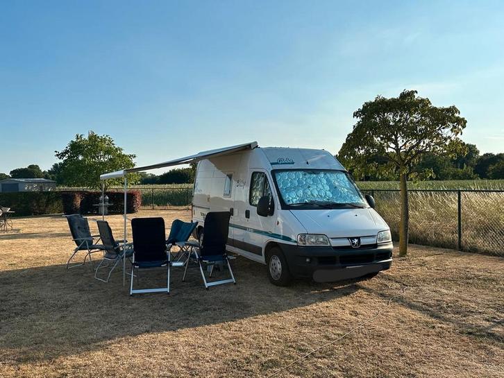 Peugeot Boxer 2,2 HDI van 2005 met zonnepaneel., Caravans en Kamperen, Mobilhomes, tot en met 2, Buscamper of Camperbus, Fiat