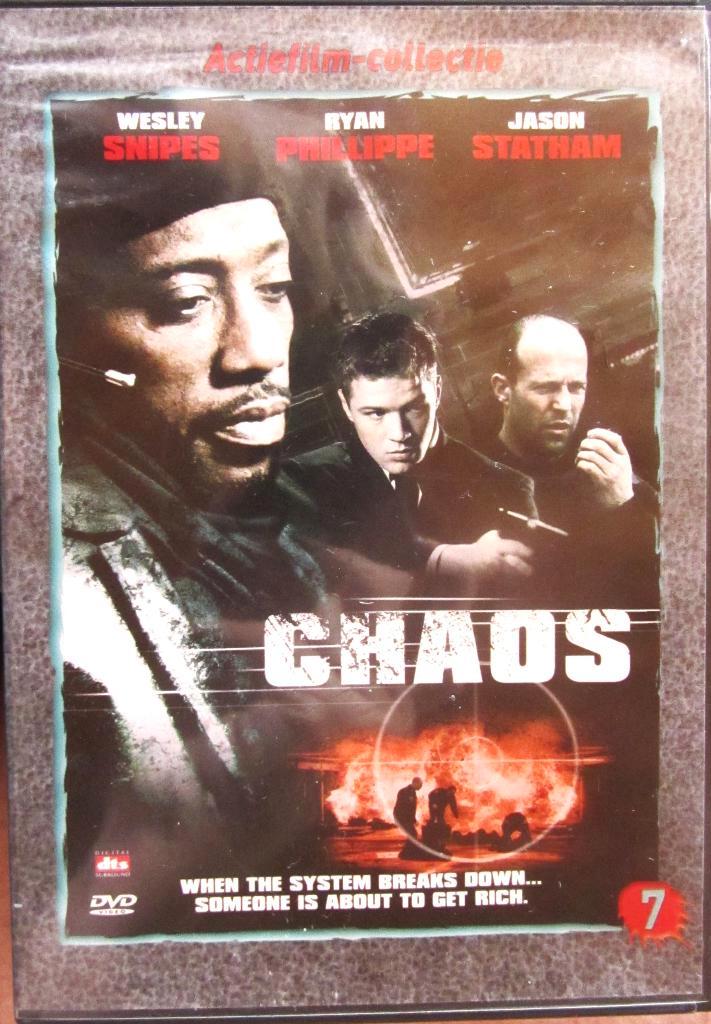 DVD ACTIE- CHAOS (JASON STATHAM- WESLEY SNIPES), Cd's en Dvd's, Dvd's | Actie, Zo goed als nieuw, Actiethriller, Alle leeftijden