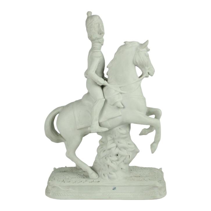 Napoleonisch ruiterbeeld Dorsenne ca. 1880–1930., Antiek en Kunst, Kunst | Beelden en Houtsnijwerken, Ophalen of Verzenden