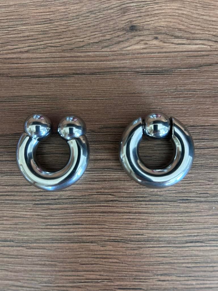 Piercing PA Prince Albert, Bijoux, Sacs & Beauté, Boucles d'oreilles, Comme neuf, Argent, Enlèvement ou Envoi