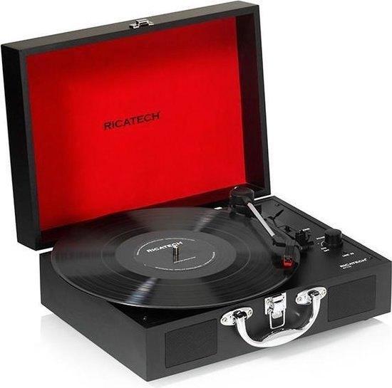 Ricatech RTT21 platenspeler zwart, TV, Hi-fi & Vidéo, Tourne-disques, Comme neuf, Tourne-disque, Autres marques, Enlèvement