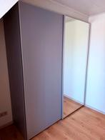 IKEA PAX kast 2m met schuifdeuren + spiegel – goede staat, Ophalen, Zo goed als nieuw