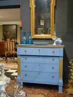 Antieke blauwe ladekast/commode, Antiek en Kunst, Ophalen