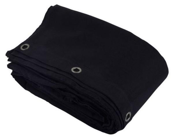 NIEUWE THEATERDOEK VLAMWEREND ZWART 3M BREED, 1.5 M HOOG, Ophalen of Verzenden, Nieuw, Licht, Geluidgestuurd