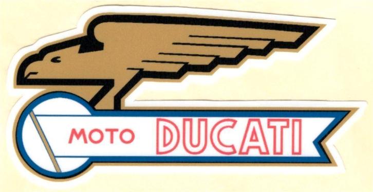 Moto Ducati rechts sticker #10, Motoren, Accessoires | Stickers, Verzenden