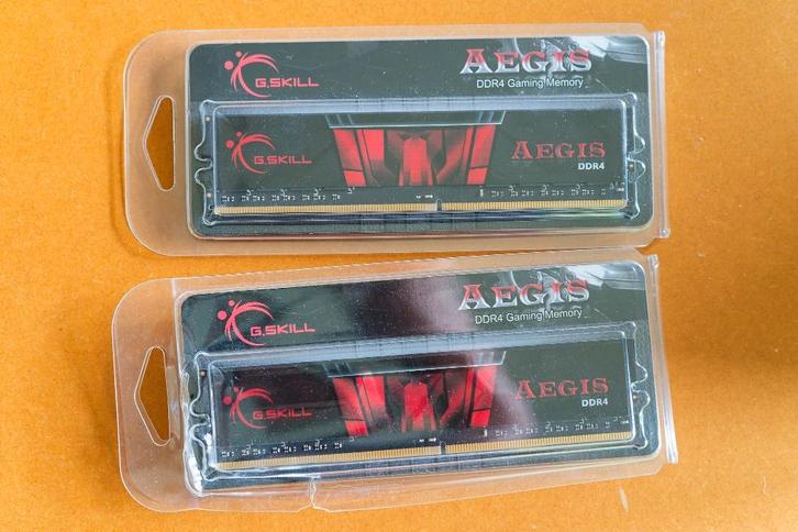 RAM 16Go DDR4 G.SKILL Aegis, Informatique & Logiciels, Mémoire RAM, Comme neuf, Desktop, 16 GB, DDR4, Enlèvement ou Envoi