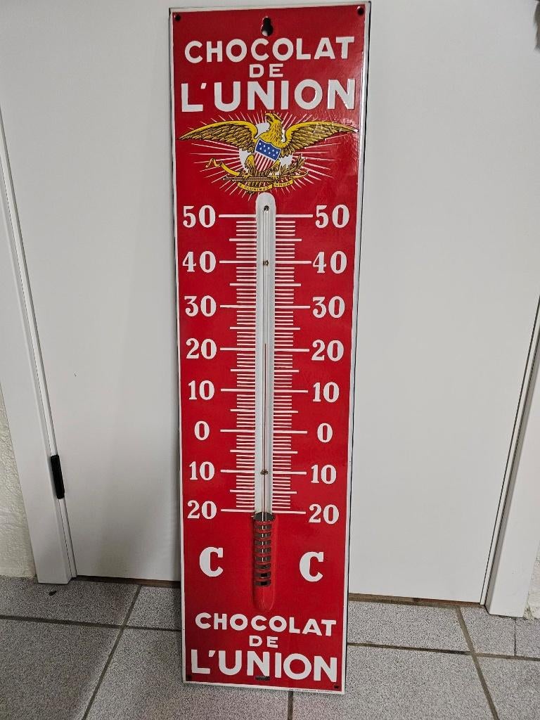 Chocolat de l'union, Ophalen, Gebruikt, Reclamebord