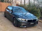 BMW 5 Serie 520 d M-Xenon-Navi Prof-Zetelverwarming-Leer-Pdc, Autos, BMW, Cuir, Entreprise, Boîte manuelle, Noir