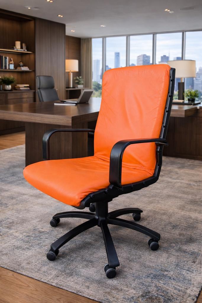 Chaise de bureau Porsche Design - Vintage 1990, Maison & Meubles, Chaises de bureau, Chaise de bureau, Orange, Enlèvement ou Envoi