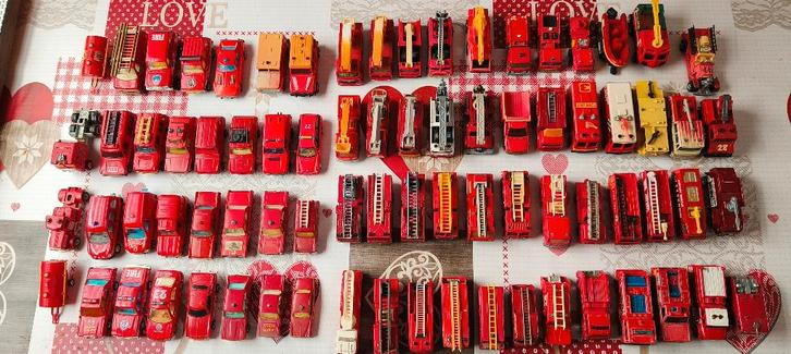 Véhicules de pompiers Matchbox et autres, Hobby en Vrije tijd, Modelbouw | Auto's en Voertuigen, Gebruikt, Overige typen, Overige merken