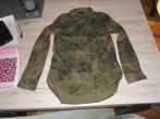 stoer hemd legerprint maat 122 - 128, Meisje, Ophalen of Verzenden, Zo goed als nieuw, Overhemd of Blouse