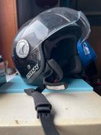 Zwarte jethelm M, Fietsen en Brommers, Brommerhelmen, Ophalen of Verzenden, Zo goed als nieuw