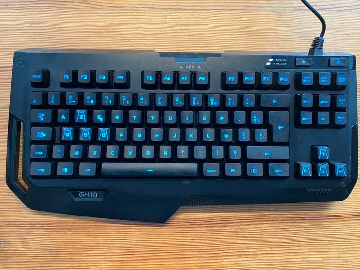 Logitech G410 Atlas Spectrum mechanisch toetsenbord, Informatique & Logiciels, Claviers, Utilisé, Azerty, Filaire, Clavier gamer