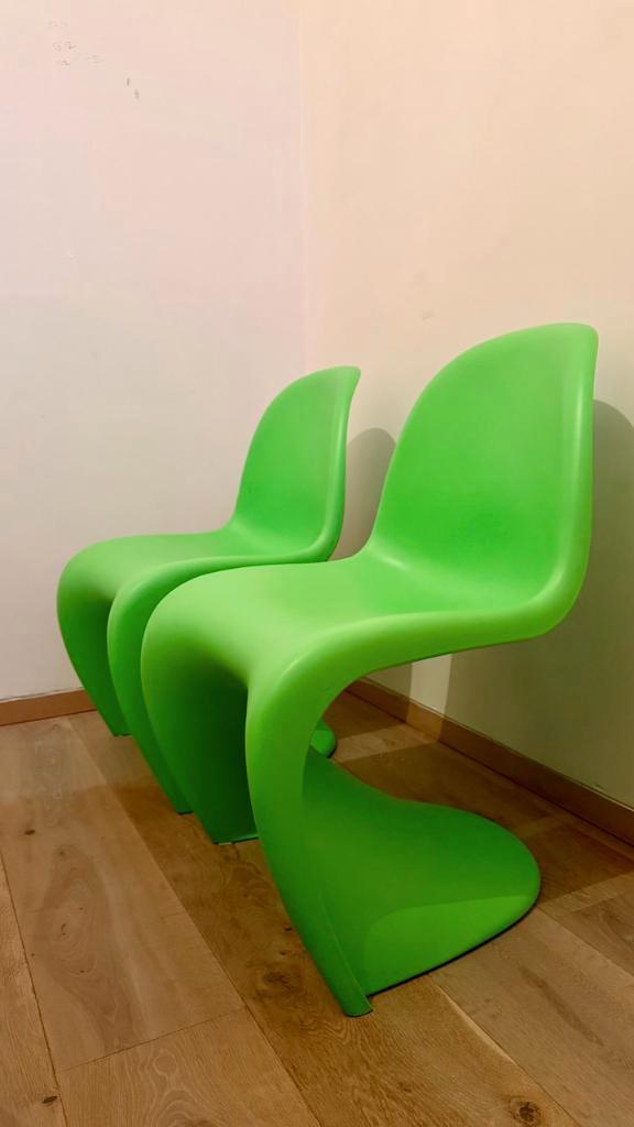 2x Panton chair (limited editie), Maison & Meubles, Chaises, Comme neuf, Deux, Synthétique, Autres couleurs, Enlèvement