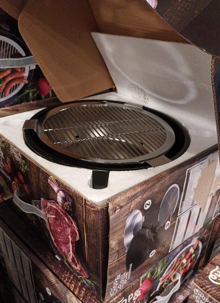 Houtskool-tafelbarbeque, Chops & Grill, Ophalen