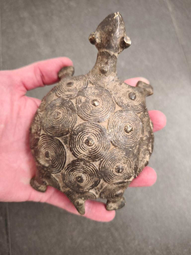 Bronzen schildpad (Burkina), Antiek en Kunst, Kunst | Niet-Westerse kunst, Ophalen of Verzenden