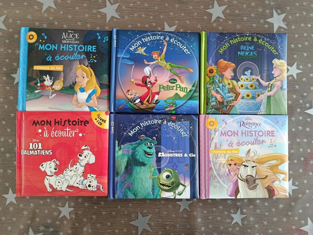 Disney 6 histoires en cds, Livres