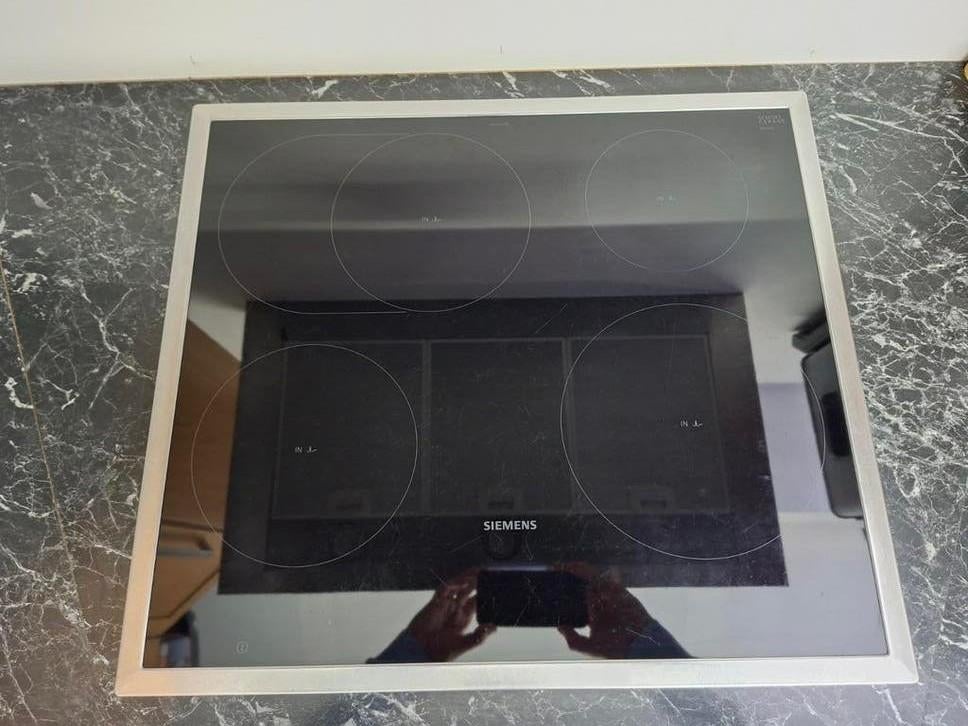 Siemens inductiekookplaat, Ophalen, Gebruikt, 4 kookzones, Inbouw