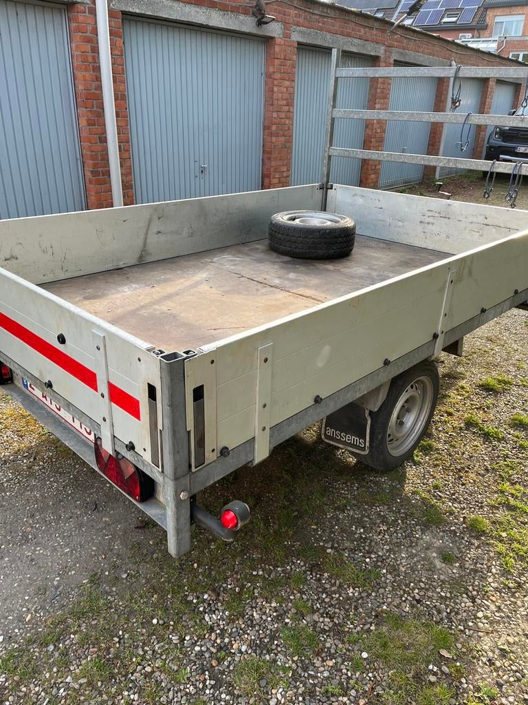 Anssems geremde enkelas, Auto diversen, Aanhangers en Bagagewagens, Gebruikt, Ophalen