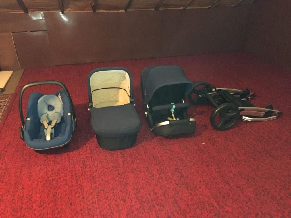 Combi kinderwagen 3 in 1 (TOPMARK / MAXI-COSI), Poussette combi, Avec siège auto, Enlèvement, Utilisé