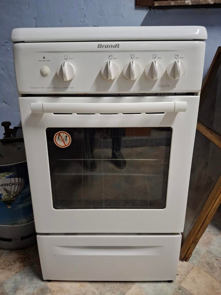 Cuisinière à gaz 4 vasques + four, Enlèvement