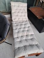 Ligbed met kussen, Jardin & Terrasse, Chaises longues, Enlèvement, Utilisé, Bois, Mobile