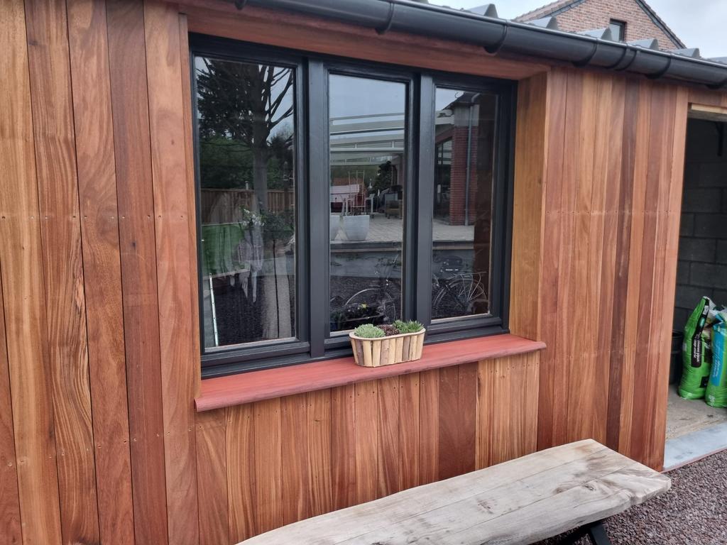 Padouk planken, Doe-het-zelf en Bouw, Hout en Planken, Ophalen, Zo goed als nieuw