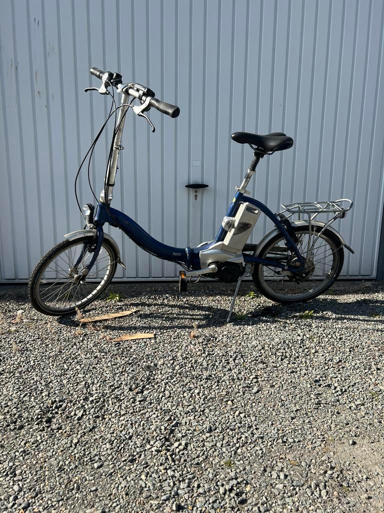 Elektrische plooifiets flyer met middenmotor, Ophalen, Zo goed als nieuw