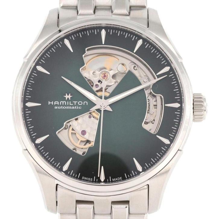 Hamilton Jazzmaster Open Heart Automatic, Handtassen en Accessoires, Horloges | Heren, Zo goed als nieuw, Polshorloge, Overige merken