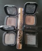 Lot de 4 fards à paupières et un mascara BE, Maquillage, Enlèvement ou Envoi, Brun, Utilisé