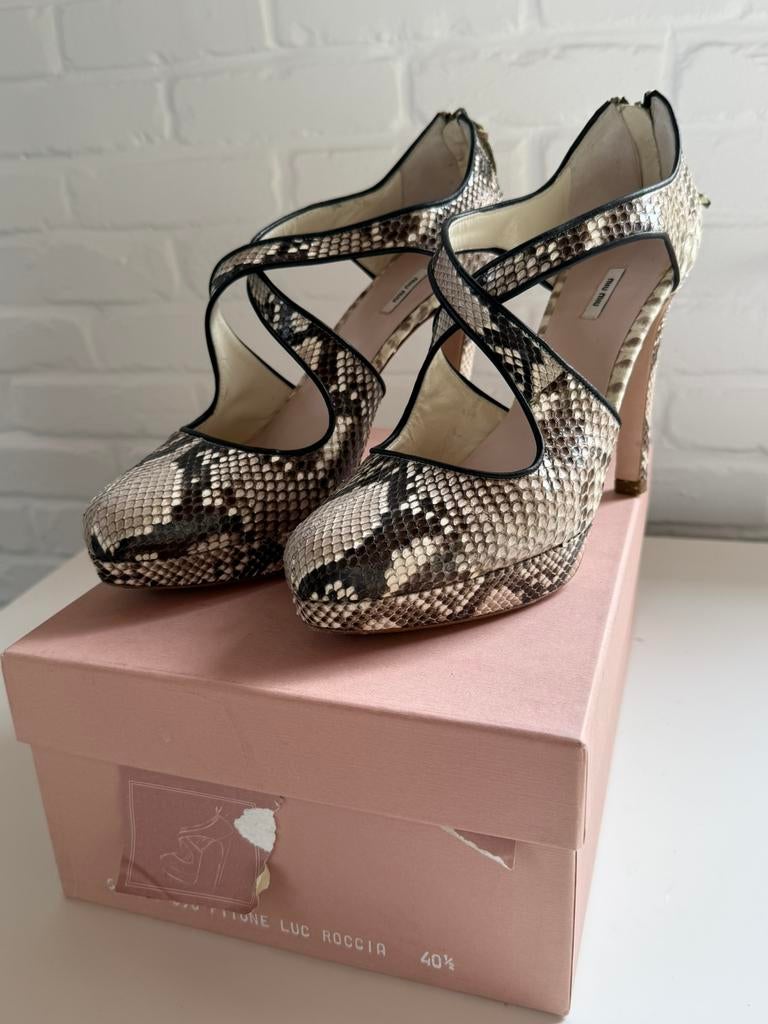 Perfecte staat Miu Miu Pitone Luc Roccia, Vêtements | Femmes, Chaussures, Neuf, Chaussures à haut talons, Autres couleurs, Envoi