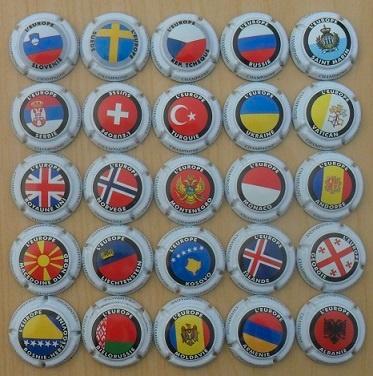 Champagne capsules - Generieken Europa 2 (G C131 2), Collections, Collections complètes & Collections, Envoi