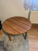 Table basse d'extérieur en teck Ethnicraft Quatro, Maison & Meubles, Moins de 50 cm, Design, Rond, 50 à 100 cm