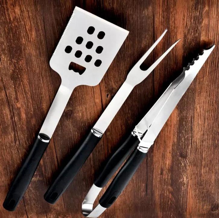 Ensemble d'outils de barbecue en acier de la marque BBQ, Jardin & Terrasse, Barbecues au charbon de bois, Neuf, Enlèvement ou Envoi