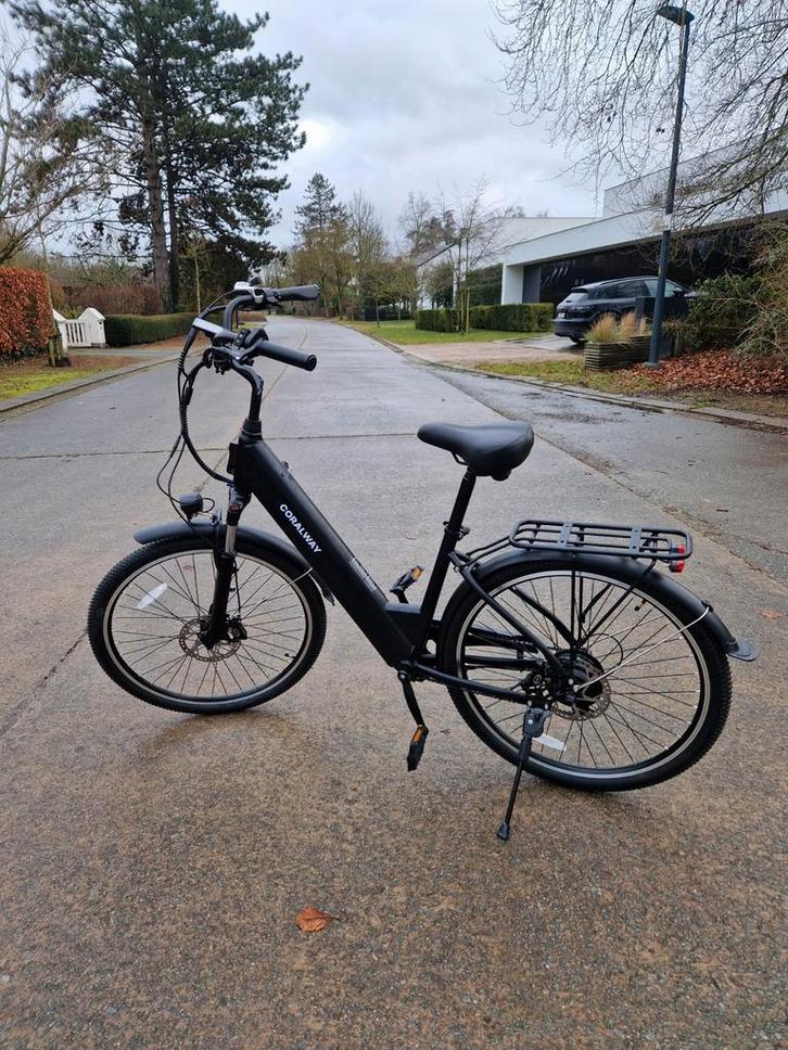 Elektrische fiets (merk: Coralway); groot rijbereik 80km, Fietsen en Brommers, Elektrische fietsen, Zo goed als nieuw, Overige merken