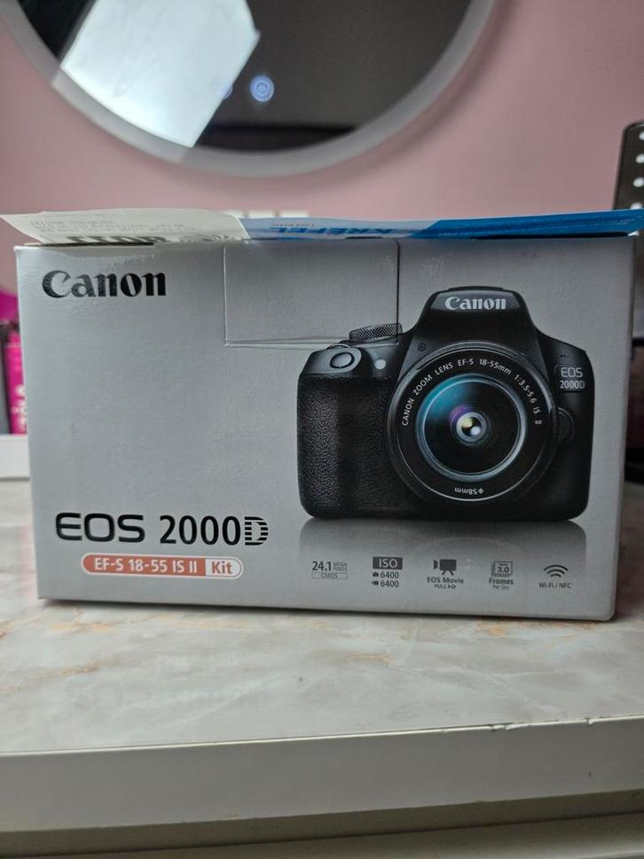 Canon EOS 2000D, TV, Hi-fi & Vidéo, Appareils photo numériques, Reflex miroir, Canon, Enlèvement ou Envoi