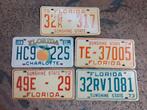 5 echte nummerplaten Florida - USA: 1972-1973-1974-1975-2000, Verzamelen, Ophalen of Verzenden, Gebruikt