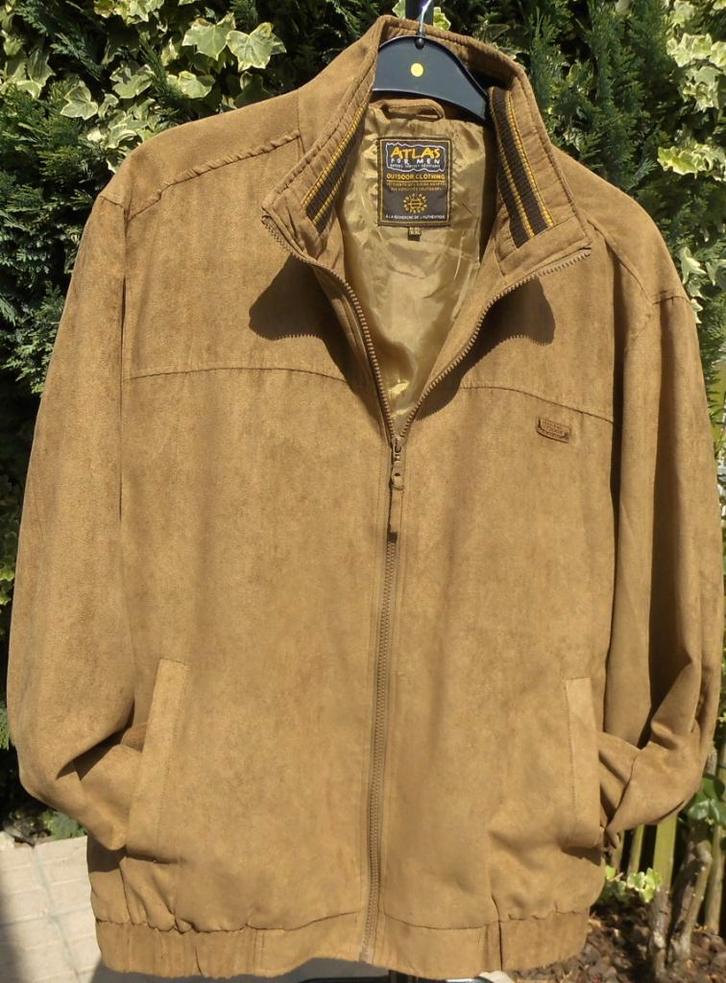 Zeer mooie jas „ATLAS for MEN” Maat: XL, Kleding | Heren, Jassen | Zomer, Zo goed als nieuw, Maat 56/58 (XL), Beige, Ophalen