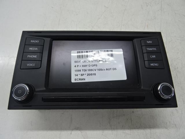 AFFICHEUR / ECRAN Seat Leon (5FB) (5F0919603A), Autos : Pièces & Accessoires, Autres pièces automobiles, Seat, Utilisé