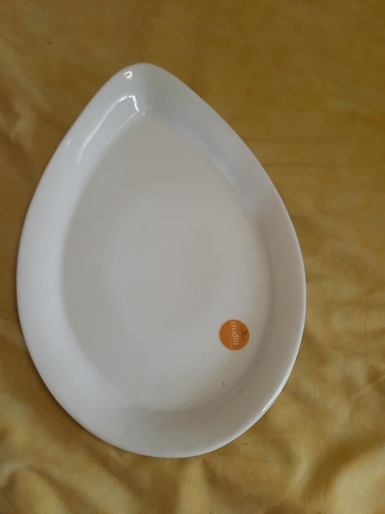 mooie grote porseleinen sierschotel splinternieuw 42cmx 28cm, Enlèvement ou Envoi, Neuf